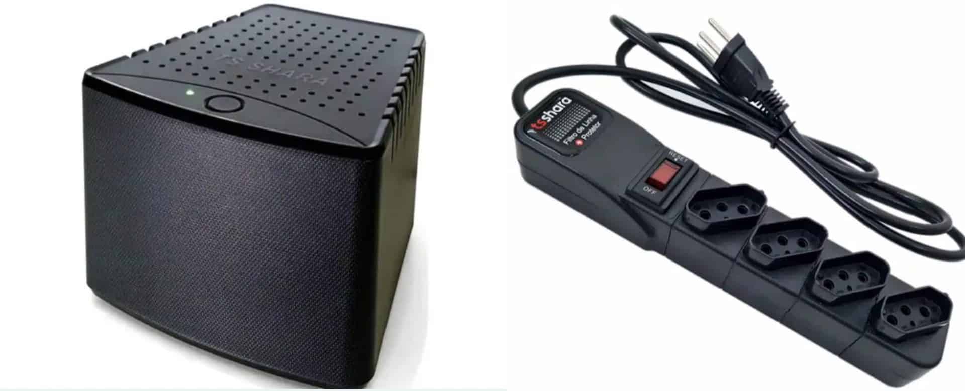 Proteja seus dispositivos eletrônicos contra picos de energia e quedas de tensão com o estabilizador ou filtro de linha ideal.