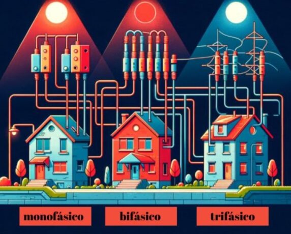 Uma ilustração lúdica das diferenças entre monofásico, bifásico e trifásico