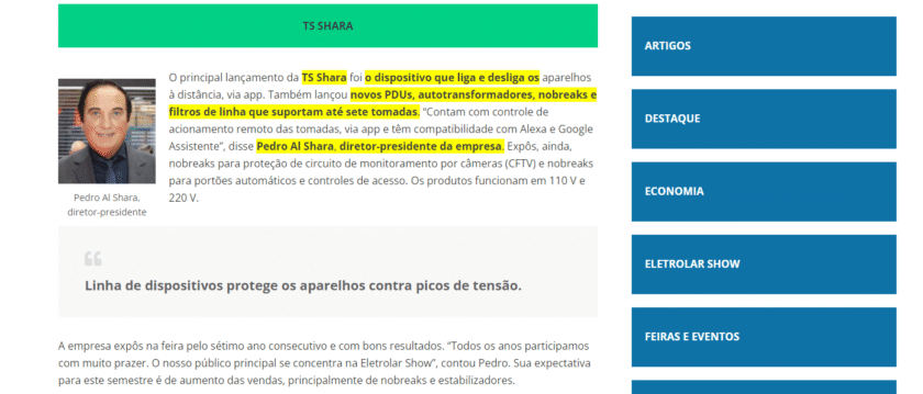 uma imagem retirada de um site de noticias da vessa técnica de