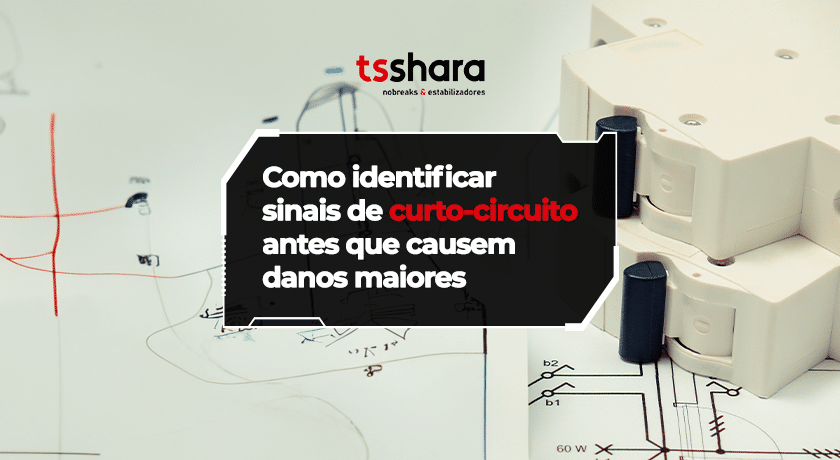 Identificação de sinais de curto-circuito em instalações elétricas.