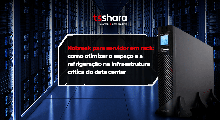 Nobreak para servidor em rack de data center